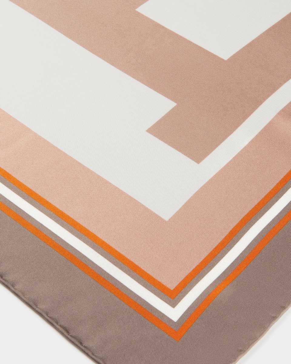 Bally Silk Scarf Beige | FLYOM4758