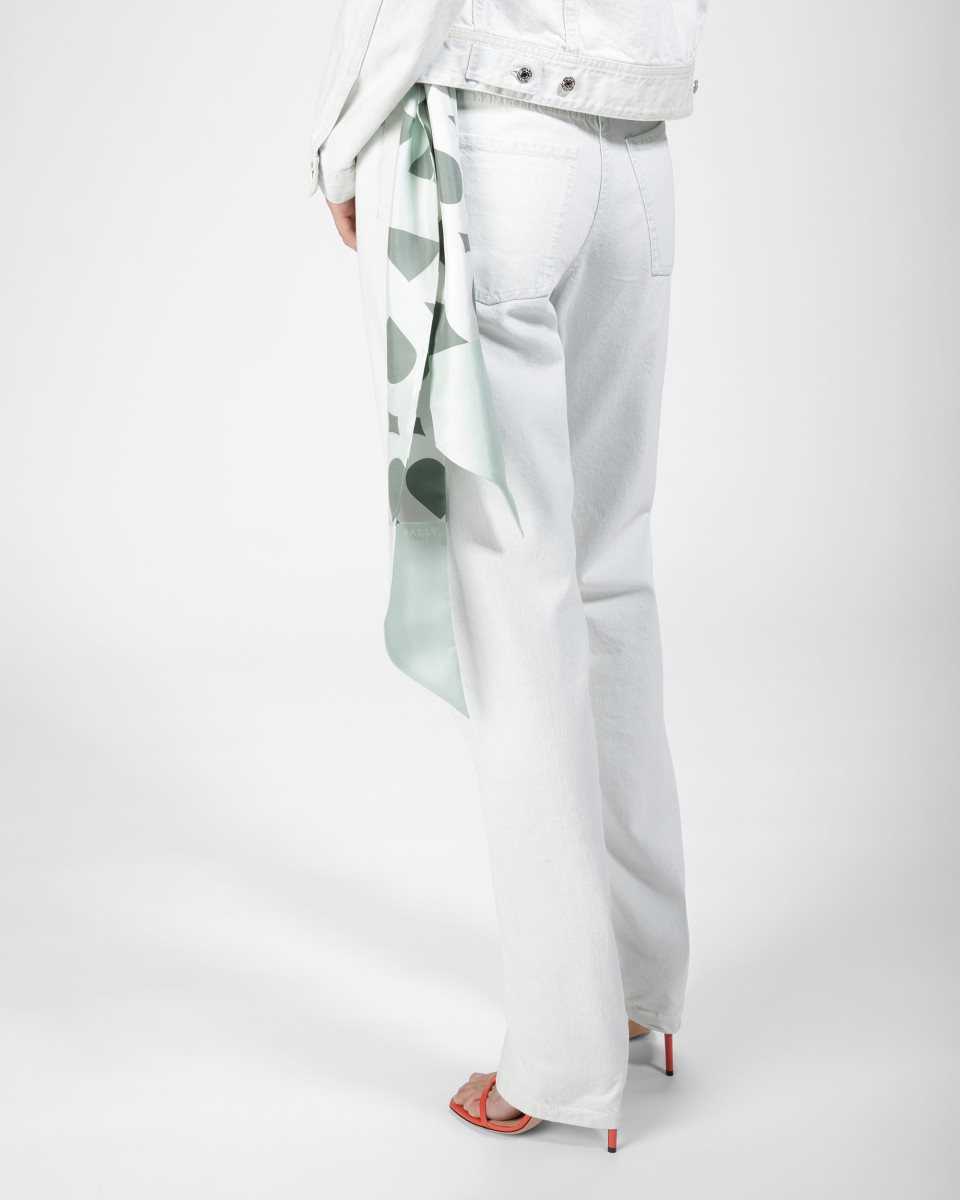 Bally Silk Scarf White | DSPER8576