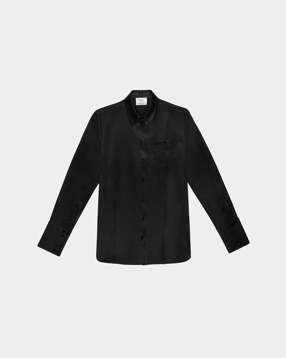 Bally Silk Shirt Silk Shirt Black | MDYFU5912