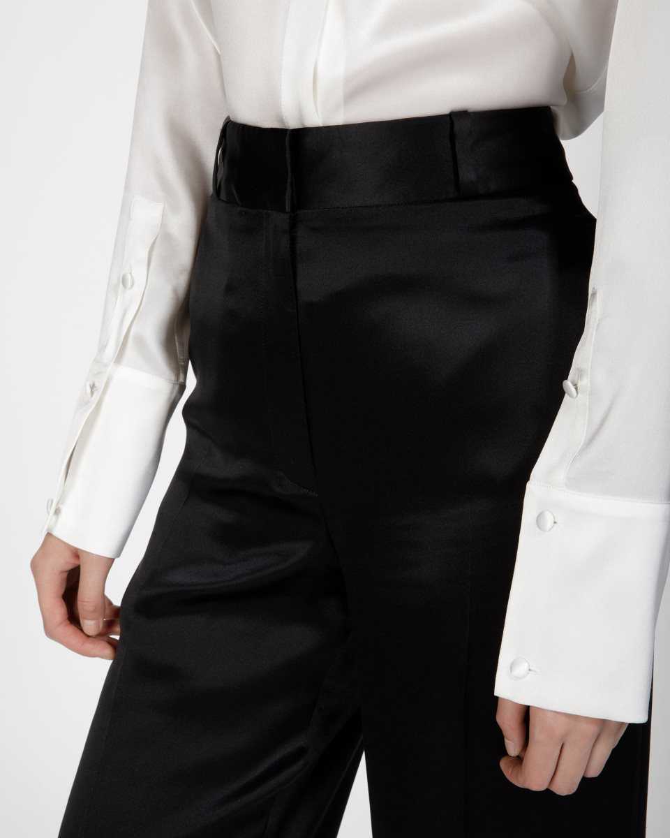 Bally Silk Trousers Black | LBDCI9628