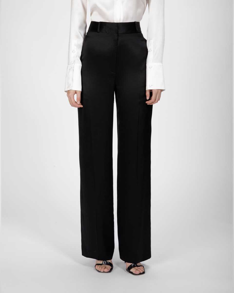 Bally Silk Trousers Black | LBDCI9628