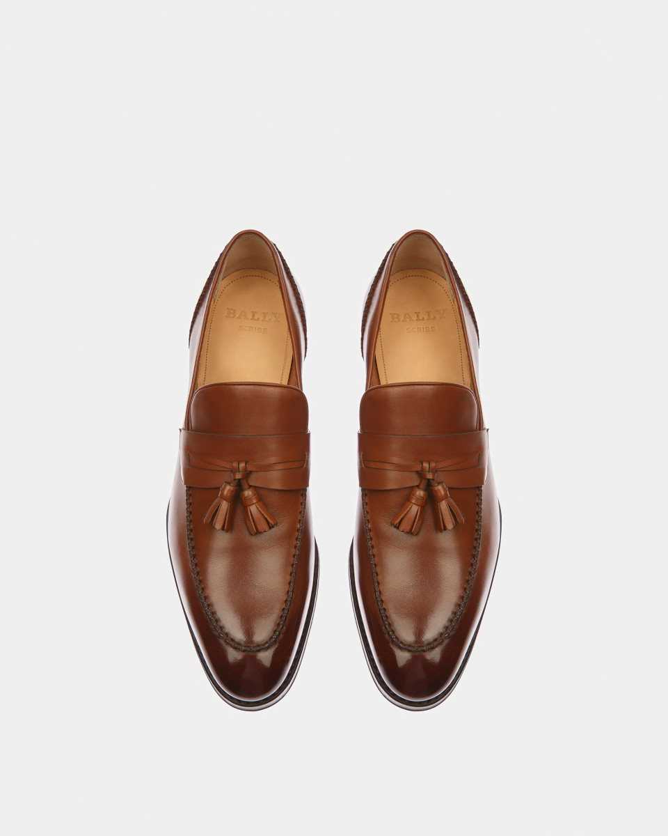 Bally Skenny Leather Loafers Brown | IOYXM8362