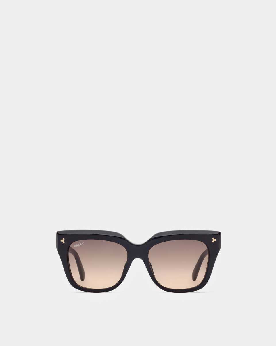 Bally Stelli Acetate Sunglasses Black | XCKQD5984