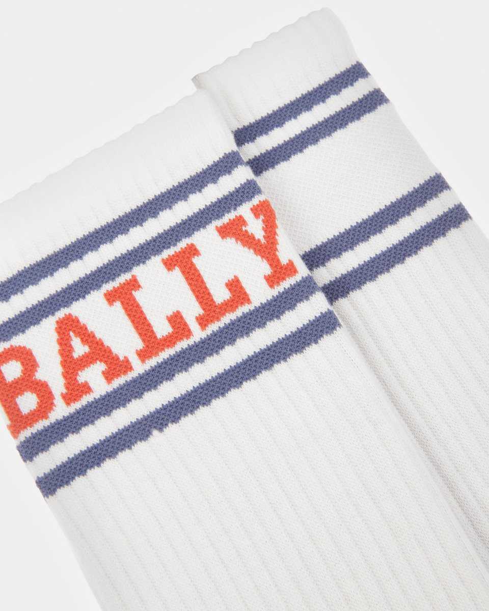 Bally Stripe Logo Detail Cotton Sport Socks Multicolor | WKHMX6230