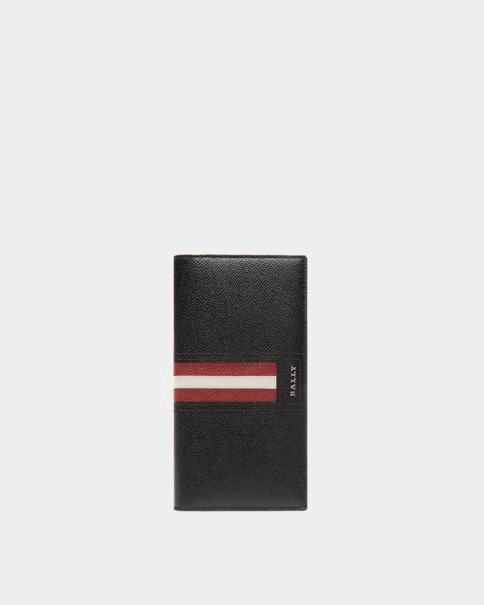 Bally Sythom Leather Business Card Holder Black | DCKYM1675