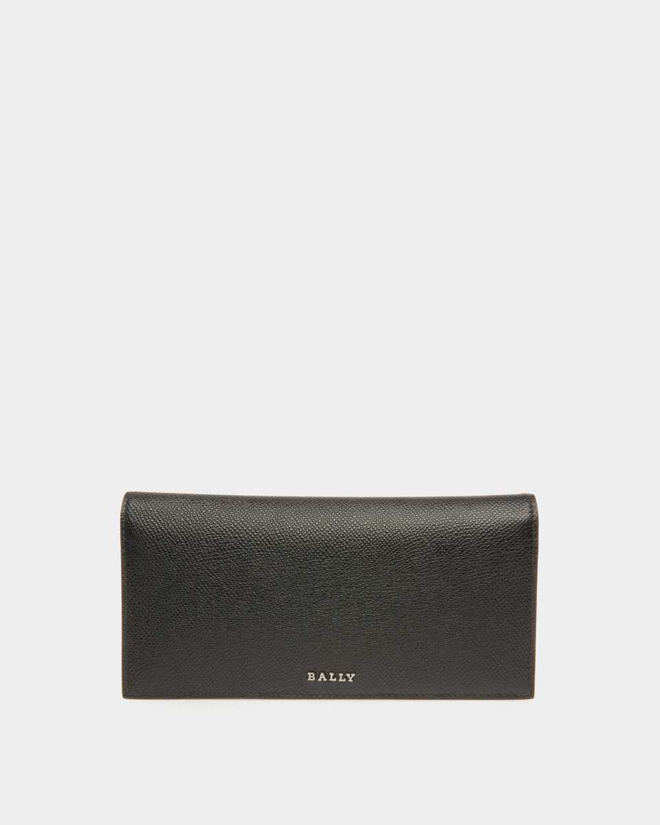 Bally Sythom Leather Business Card Holder Black | DCKYM1675