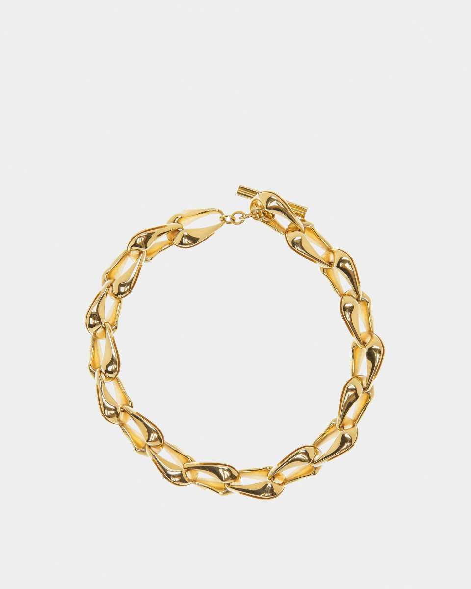 Bally T-Bar Chunky Necklace Gold | YTFRH3546