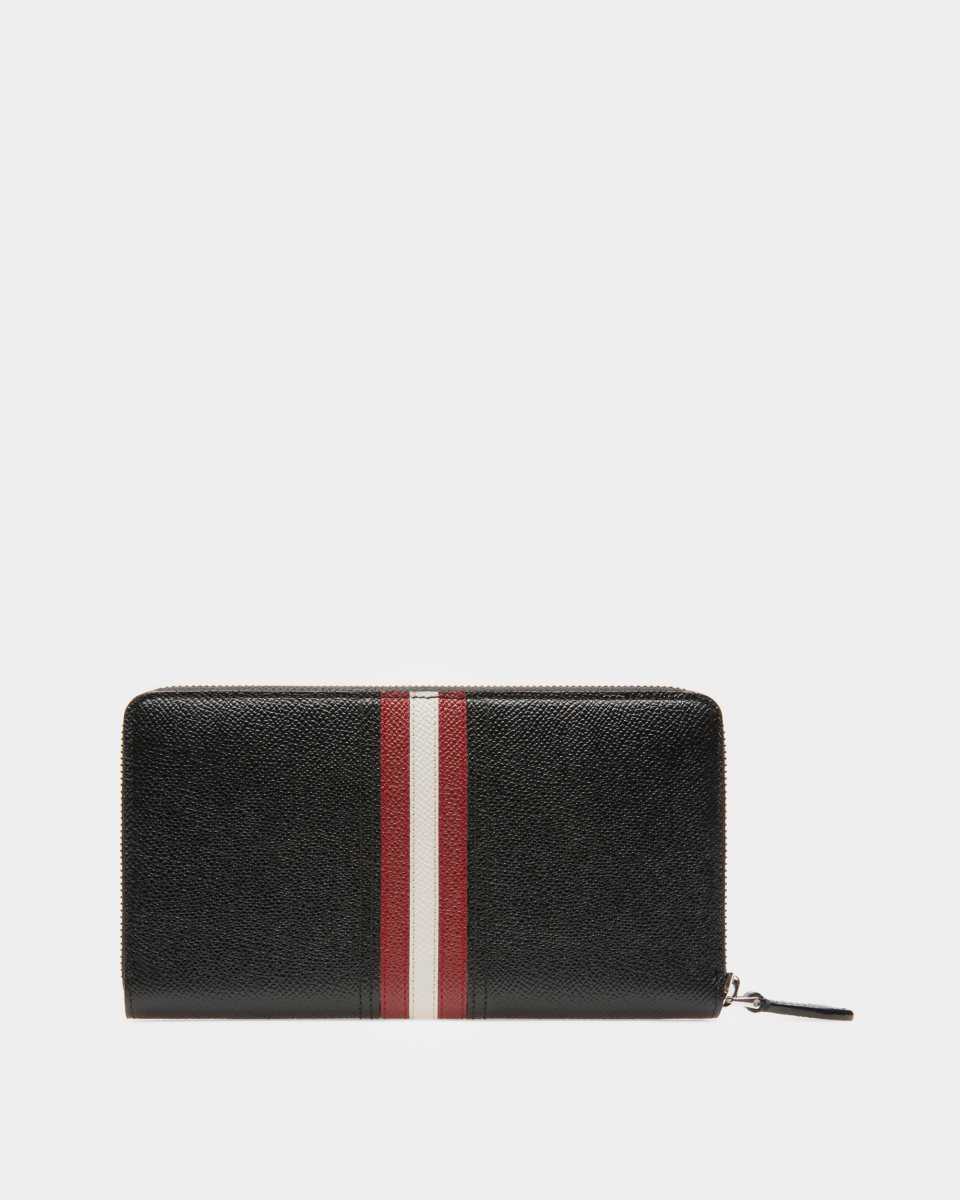 Bally Telen Leather Travel Wallet Black | SGHXO4076