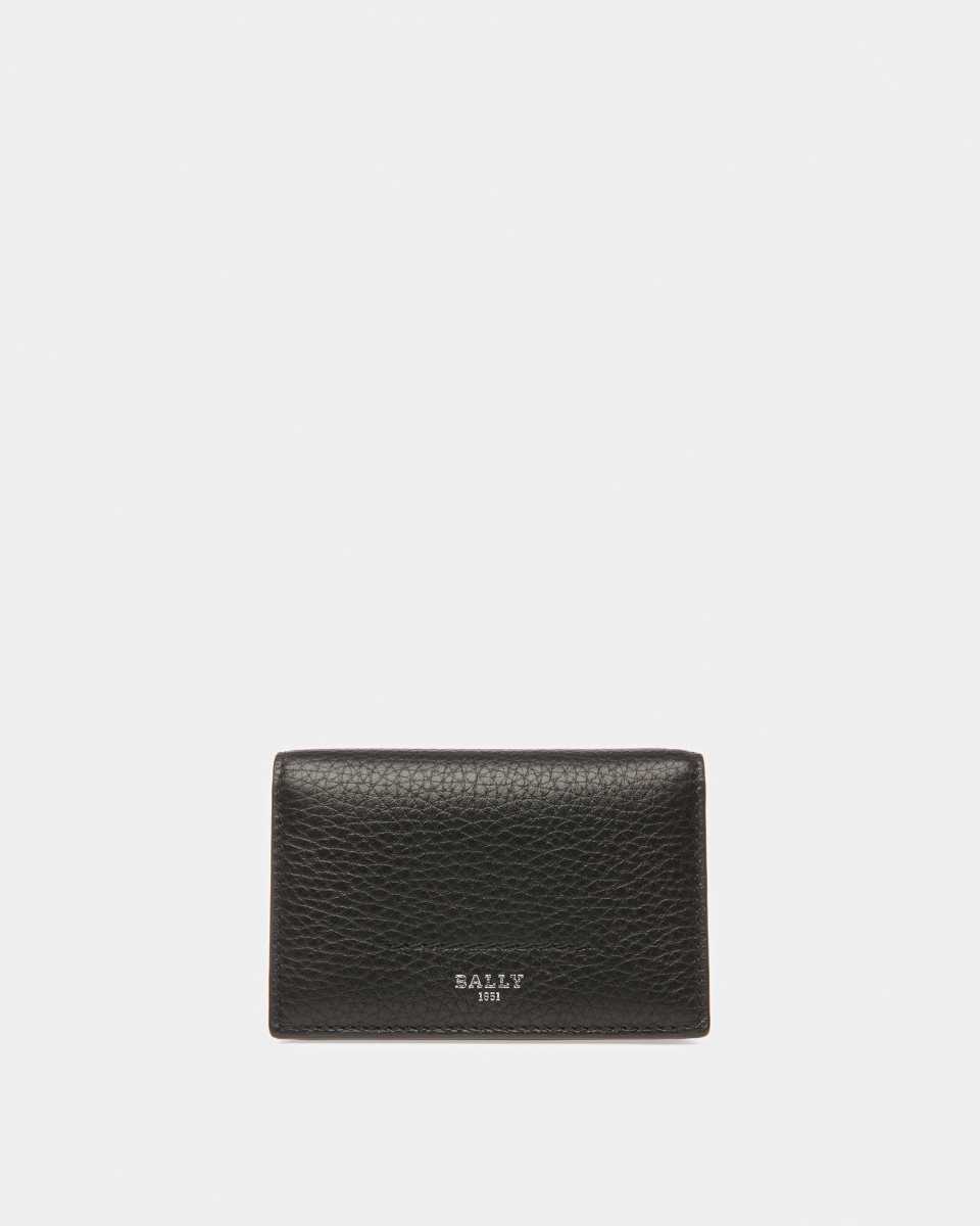 Bally Telen Leather Travel Wallet Black | SGHXO4076