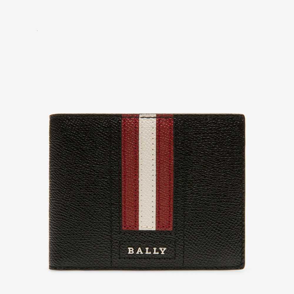 Bally Tevye Leather Wallet Blue | XEDUP3920