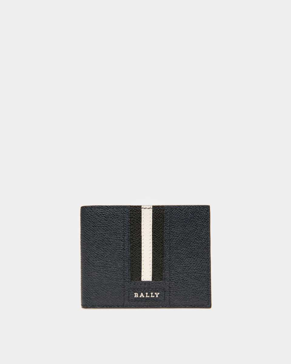 Bally Tevye Leather Wallet Blue | XEDUP3920