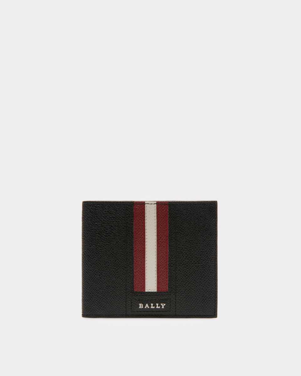 Bally Trasai Embossed Bovine Leather Wallet Black | CUMRJ5172