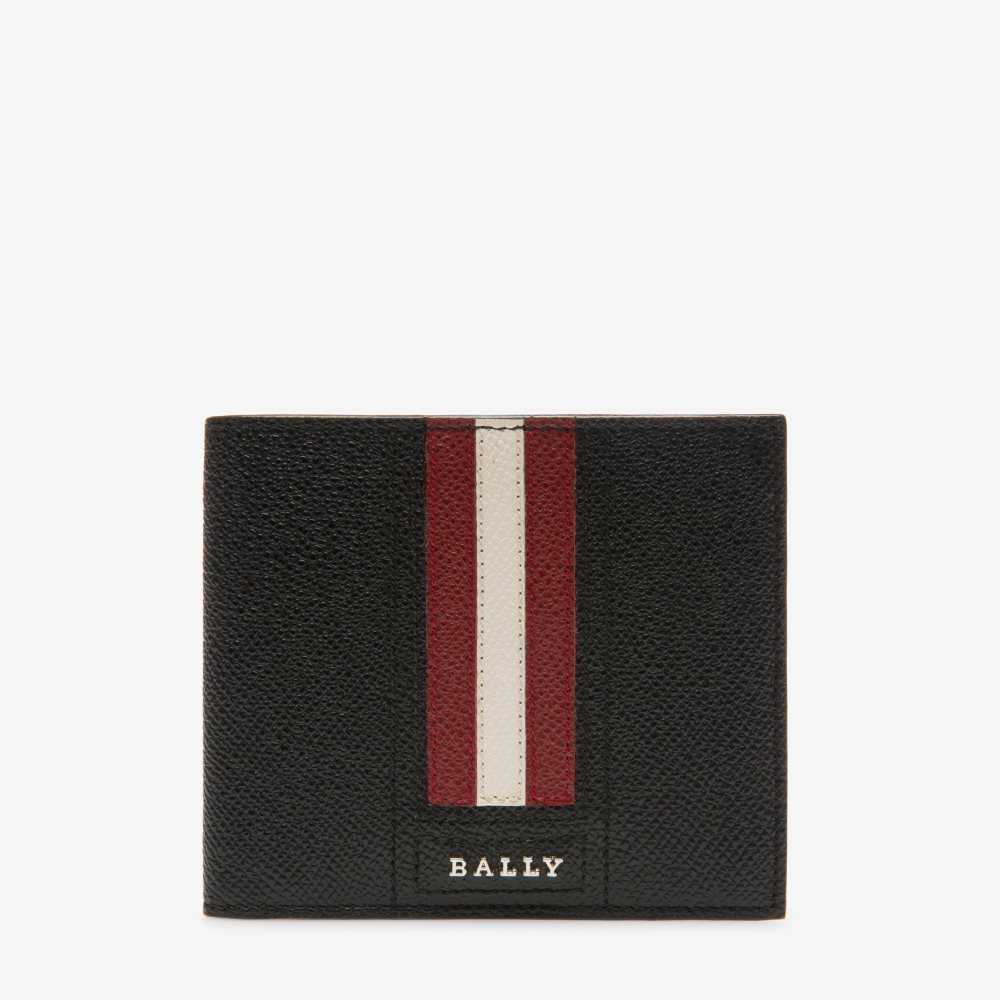 Bally Trasai Leather Wallet Black | QFCVM3105