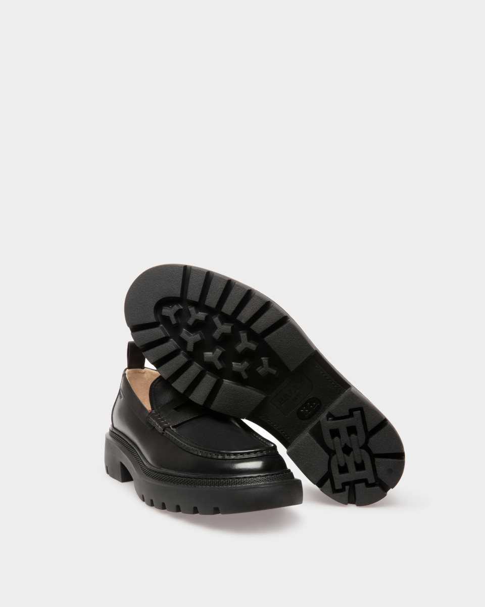 Bally Valerio Leather Moccassins Black | CEIHV8495