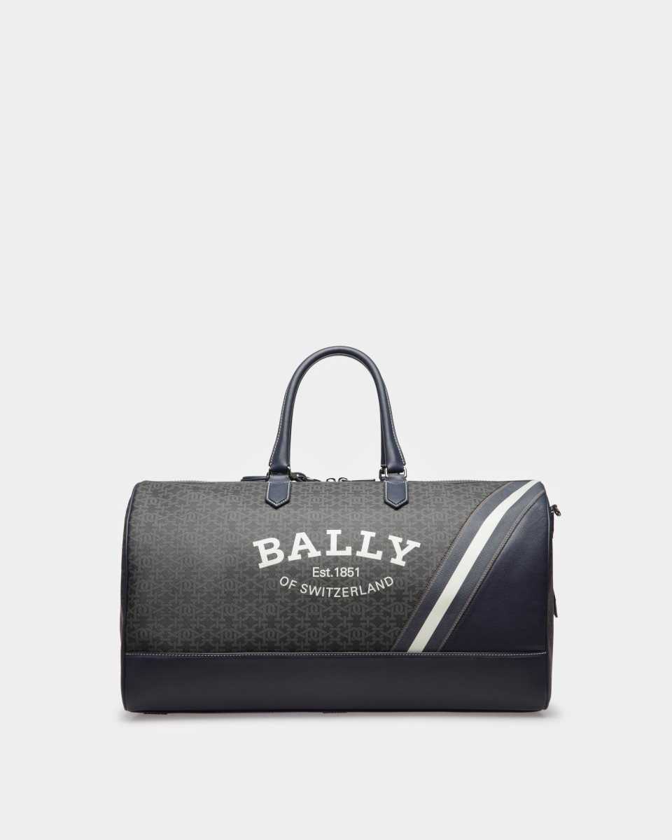 Bally Vaud Cotton Mix & Leather Business Bag Black | UVOEI1532