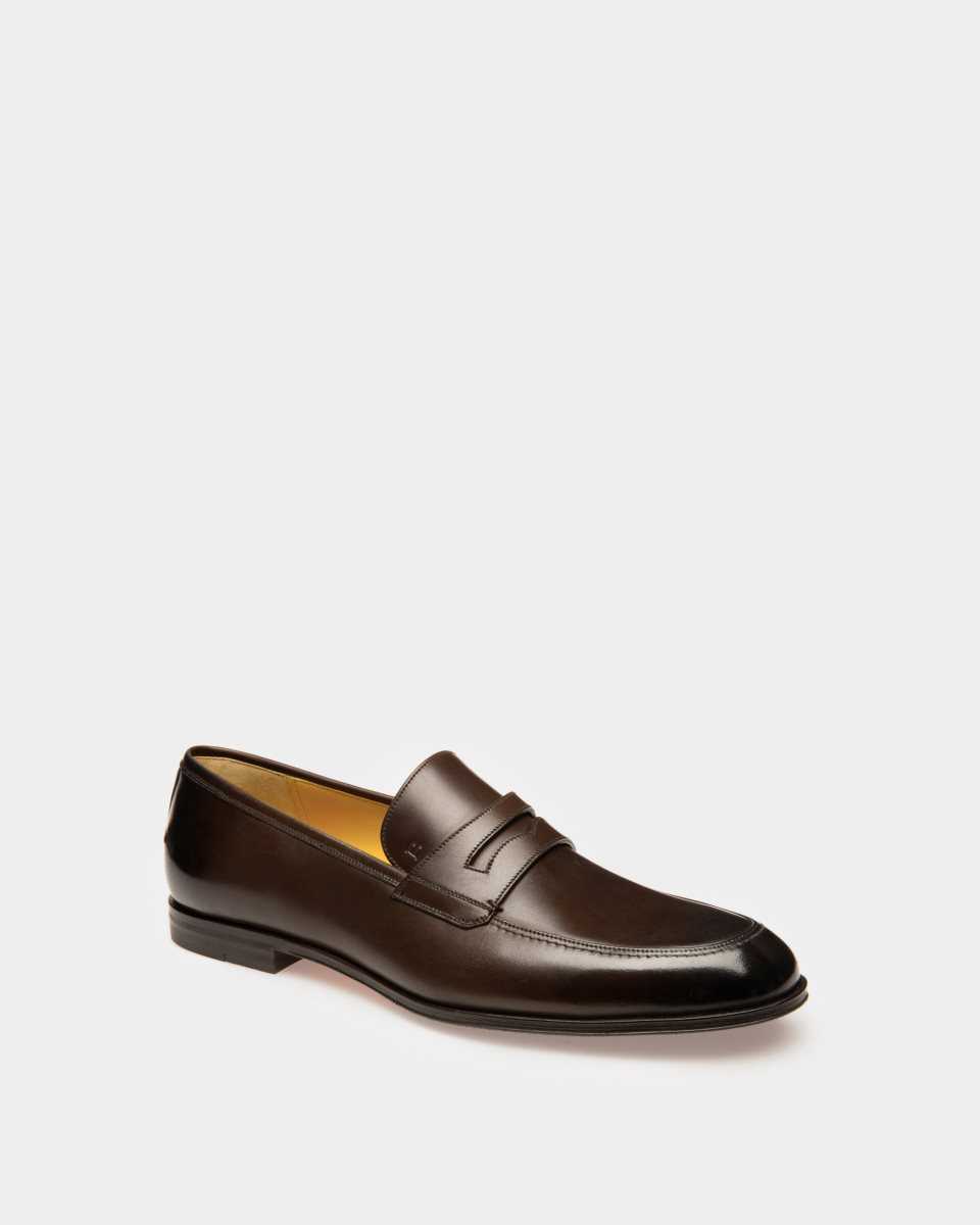 Bally Webb Calf Leather Loafer Brown | LGYRO6254