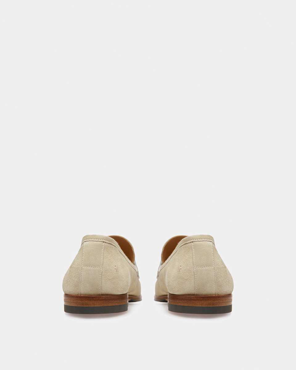 Bally Webb Leather Loafers Beige | MSXFJ4851