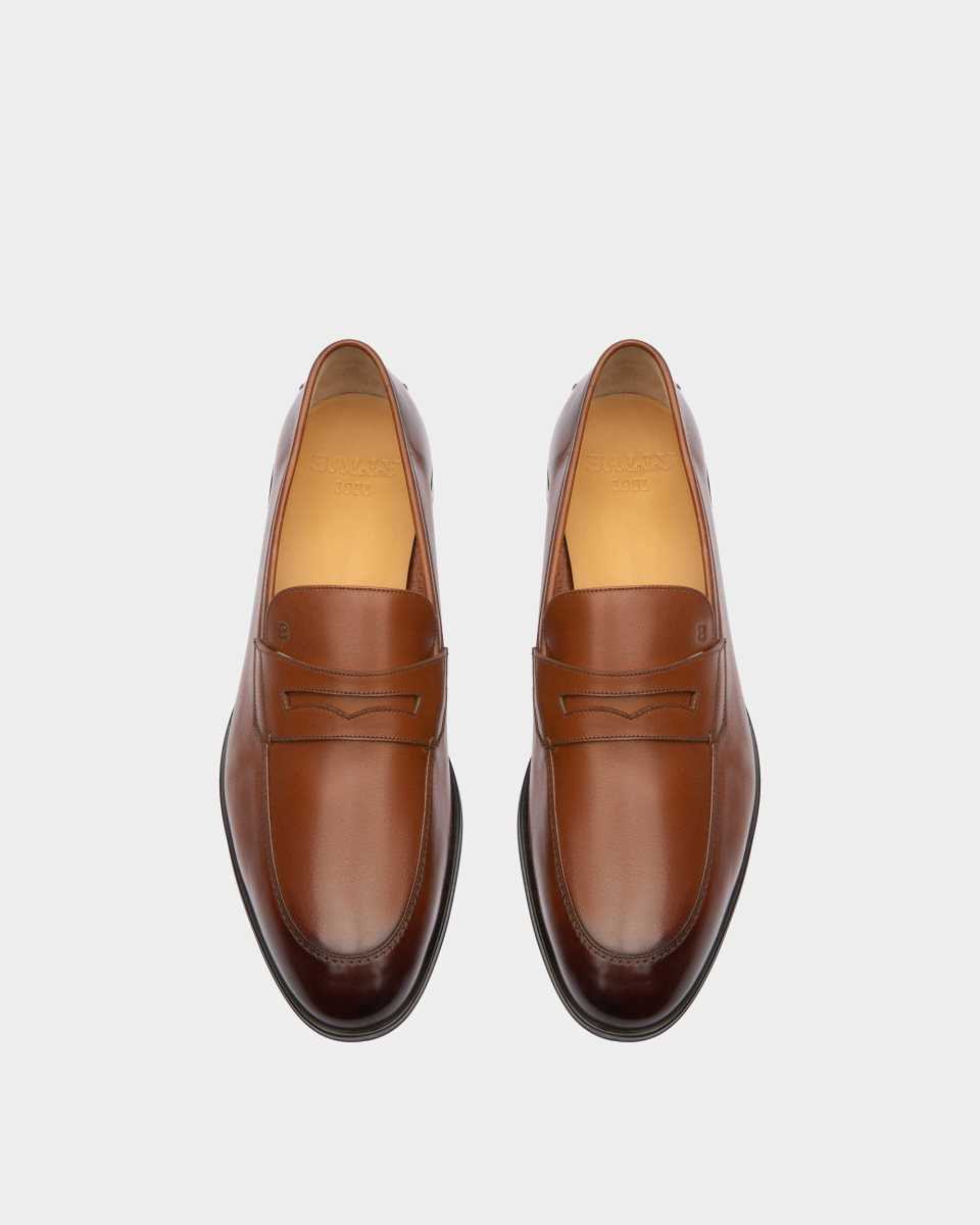 Bally Webb Leather Loafers Brown | ITYJB3489