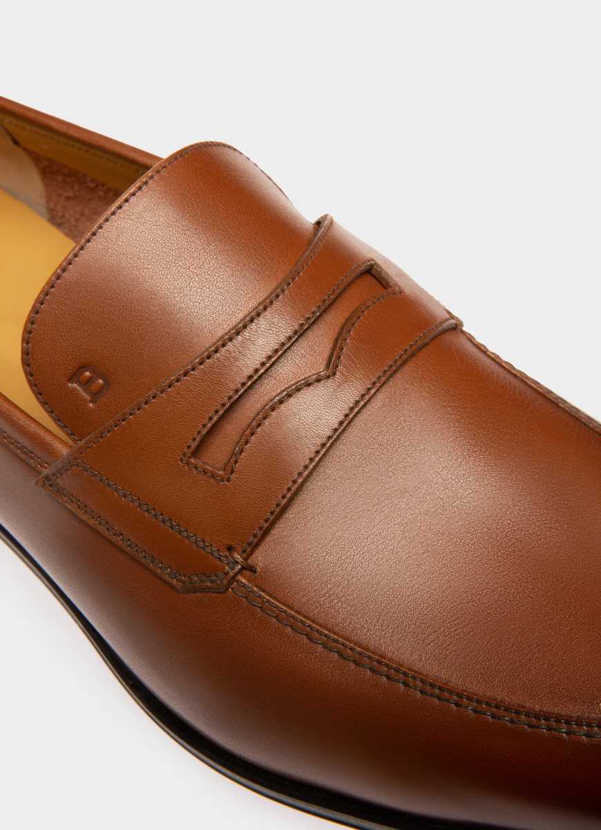 Bally Webb Leather Loafers Brown | ITYJB3489