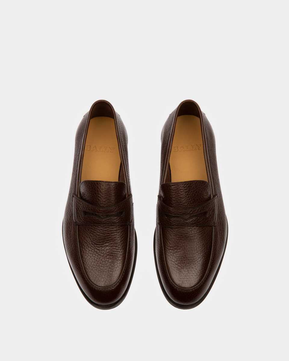 Bally Webb Leather Loafers Brown | WMGBY7692