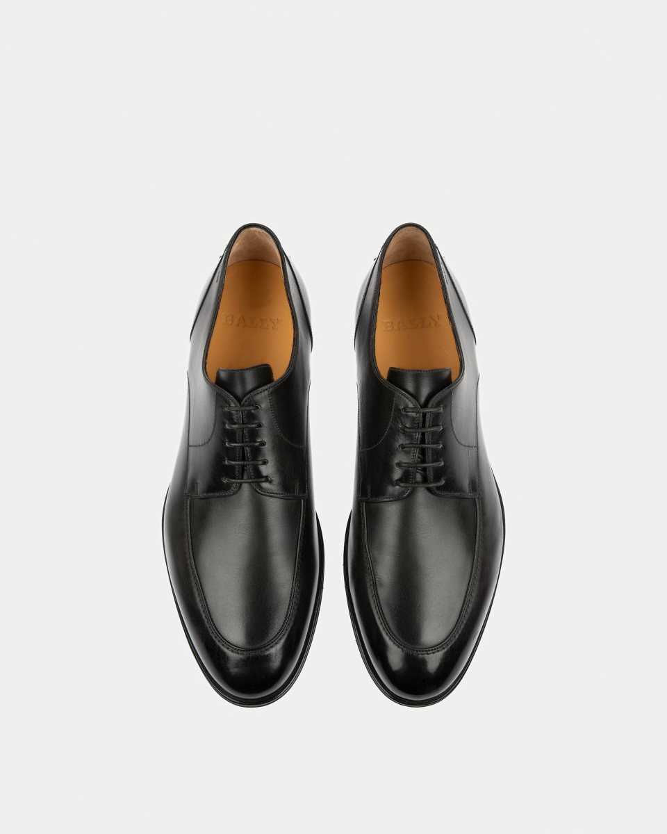 Bally Wedmer Leather Derby Shoes Black | NEVKG1958