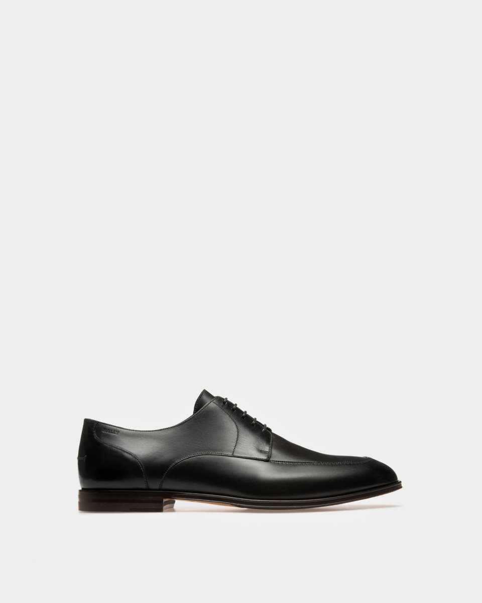 Bally Wedmer Leather Derby Shoes Black | NEVKG1958