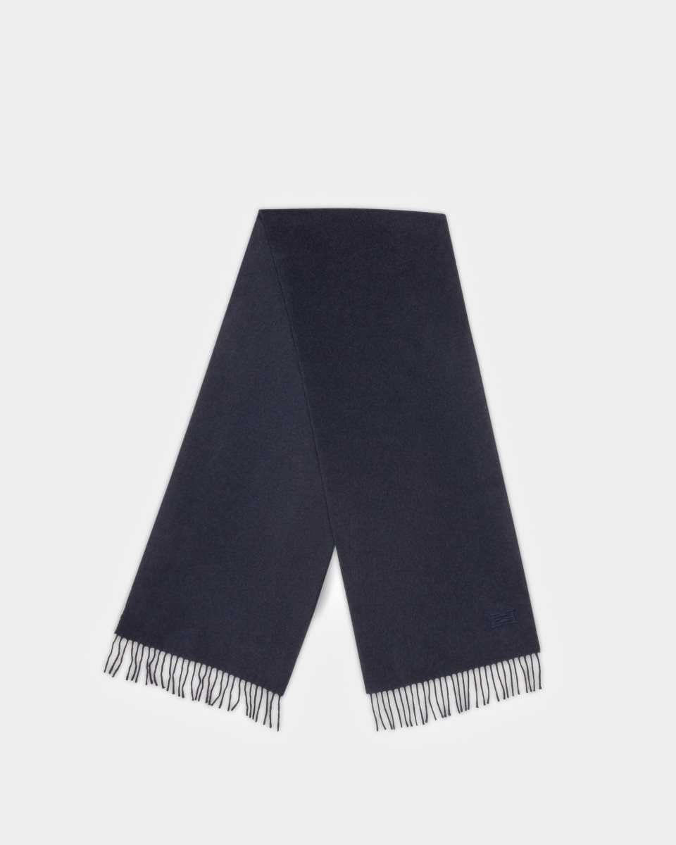 Bally Wool Jacquard Scarf Blue | UNHZR4593