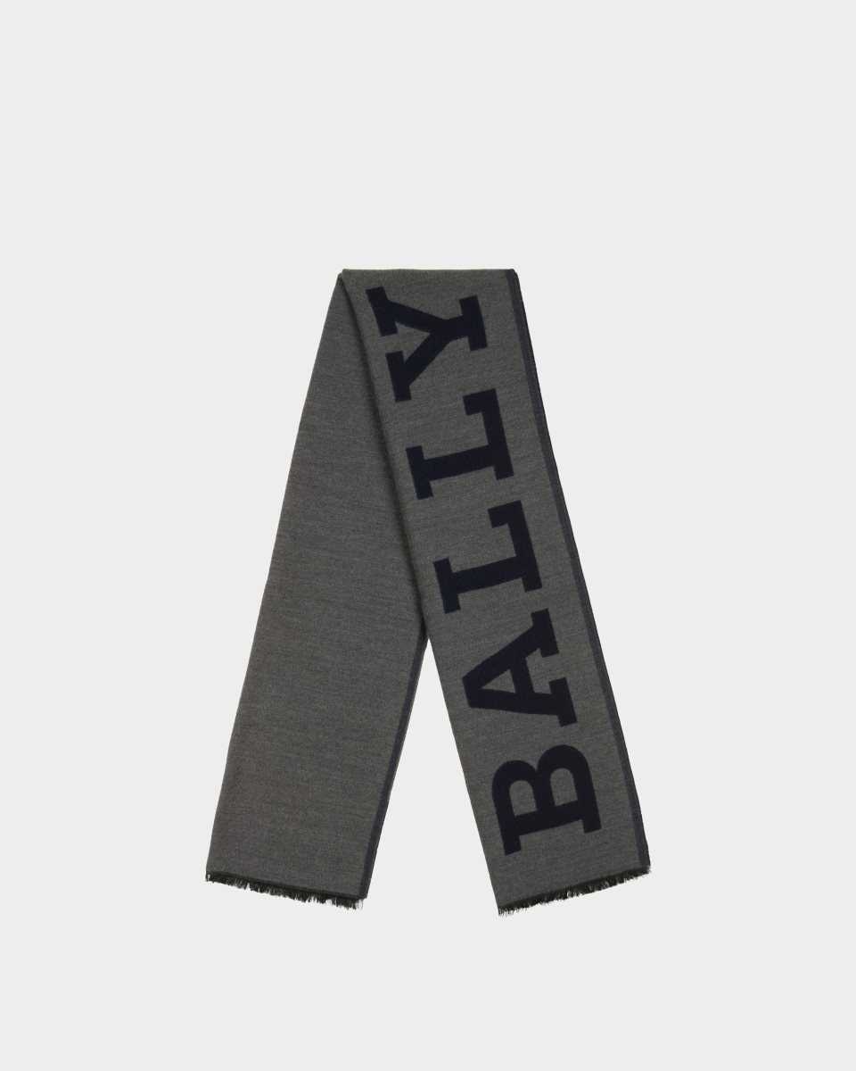 Bally Wool Mix Scarf Blue | IKHTM8194