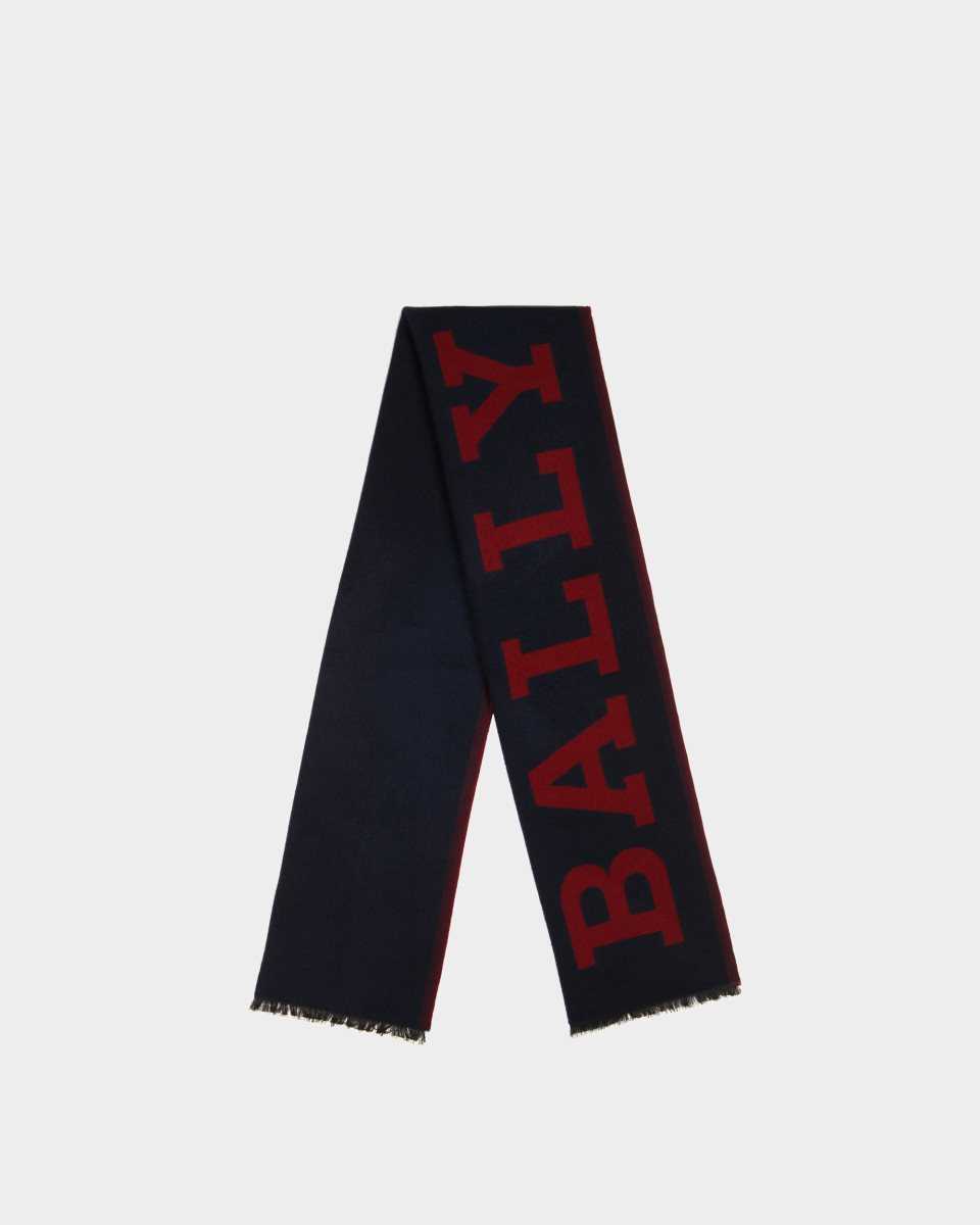 Bally Wool Mix Scarf Blue | IKHTM8194