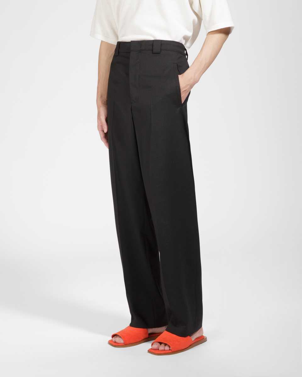 Bally Wool Mix Trousers Black | IQXES0796