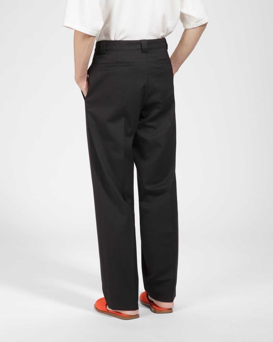 Bally Wool Mix Trousers Black | IQXES0796